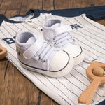 KKIIDDSS Unisex Baby Girls Boys Canvas High-top Shoes, Newborn Infant Anti-Slip Soft Sole Frist Walking Sneakers (C01/White,12-18 Months