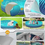 Jasonwell Kiddie Baby Pool with Canopy - Foldable Infant Toddler Kids Pool with Shade Baby Beach Essentials Tent Swimming Wading Pools for Toddlers 1-3 + Kids Dogs Ball Pit Backyard Water Play G, 40"