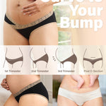 Intimate Portal Cotton Maternity Underwear Women Pregnancy Bikini Briefs Under the Bump Postpartum Panties 6 Pack Lace Delicacy M