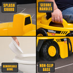 Tonka Dump Truck Potty Trainer – Potty Chair with Lid and Splash Guard, Removable Potty Ring with Handles