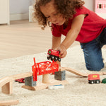 Melissa & Doug Swivel Bridge Train Set