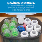 Dr. Brown’s Deluxe Electric Sterilizer for Baby Bottles and Other Baby Essentials & Dr. Brown’s Folding Baby Bottle Drying Rack for Easy Storage, Dry Nipples