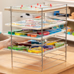 Melissa & Doug Multi-Fit Metal Wire Puzzle Rack 12 inches wide and 0.75 inches deep