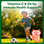 SmartyPants Kids Multivitamin & Fiber Gummies: Prebiotic Fiber to Support Kids Digestion with Vitamin D3, C, Vitamin B12, B6, A, Zinc, Biotin, Folate, Three Fruit Flavors, 90 Count (30 Day Supply)