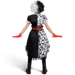 Spooktacular Creations Girl Dalmatian Costume, Polka Dots Dress Set for Girls Halloween Dress up and Costume parties-S