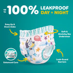 Easy Ups Girls & Boys Potty Training Pants, Size 6T-7T, 70 Count, Bluey Absorbent Training Underwear, Up to 100% Leakproof Day and Night, Hypoallergenic (Packaging May Vary)