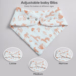 LILY O LAUREL Muslin baby bandana bibs for drooling and teething, 100% cotton, Baby bibs for boys and girls, Muslin Bibs, Drool Bibs – Pack of 8