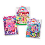 Melissa & Doug Puffy Sticker Activity Books Set: Princess, Mermaid, Fairy - 180+ Reusable Stickers - FSC Certified