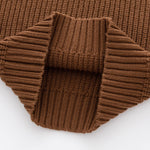 Toddler Baby Boys Girls Knitted Sweater Warm Soild Pullover Top Autumn Winter Outfits (Light Khaki, 12 Months)