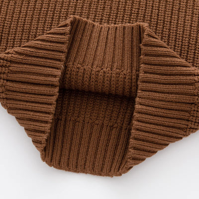 Toddler Baby Boys Girls Knitted Sweater Warm Soild Pullover Top Autumn Winter Outfits (Light Khaki, 12 Months)