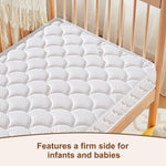 Tiankehan Premium Crib & Toddler Mattress-52"x27.6"x5", 100% Knitted Fabric, Soft Moisture Absorbent & Breathable Crib Mattress, Fits Standard Cribs & Toddler Beds