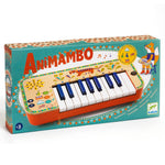 DJECO Animambo Synthesizer - Safe Music Instrument for Kids, Cute Educational Toddler Musical Toy for Motor Skills, Creativity, Imagination & Rythym - Toys for 3+ Years Girls & Boys
