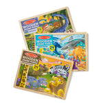 Melissa & Doug Jigsaw Puzzle Bundle (Dinosaur,Safari and Ocean)