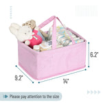 Mr. Pen Baby Diaper Caddy Organizer, Pink Quilted Fabric, Car Diaper Caddy, Portable