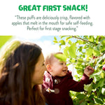 Little Bellies Organic Apple & Cinnamon Puffs Baby Snack (Pack of 18 x 0.42 oz Individual Packs)