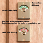 2Pcs Latch Indicating Lock,Latch Indicator Bolt,Privacy Partition Indicator Lock with Occupancy Indicator,Toilet Public Toilet Bathroom Stall Door Latch Lock (Silver,2pcs)