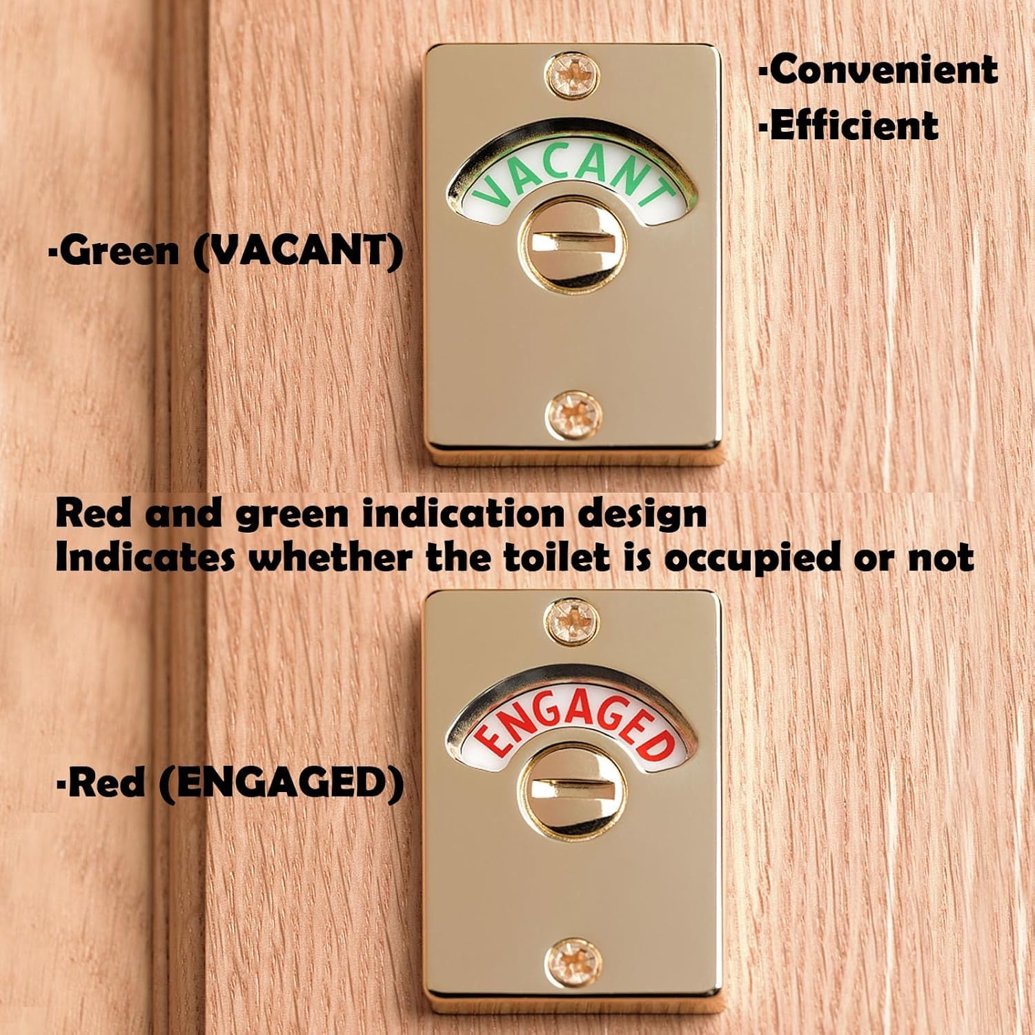 Lock Indication 2Pcs Latch Indicating Lock,Latch Indicator Bolt,Privacy Partition ...