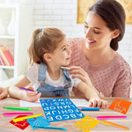 3sscha 22Pcs Alphabet Tracing Stencil Set for Kids Drawing Stencils with Color Highlighter Letters Numbers and Cute Animal Pattern Paint Boards Learn Art Craft Classroom Rewards Birthday Gift