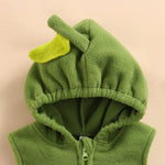 VISGOGO Baby Halloween Costumes Toddler Infant Boy Girl Avocado Pineapple Outfits Hooded Romper Jumpsuit Legging