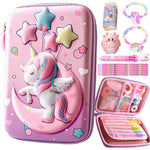 JYPLKCMT Pencil Case For Girls & Boys, Kids Cute Pink Pencil Pouch, 3D EVA Large Capacity Pen Holder, Cute School Portable Pencil Bag Gift