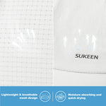 Sukeen Lightweight Kids Baseball Caps for Boy Girls, UPF50+ Kids Sun Hat Quick-Dry Youth Performance Hat for Outdoor Activity White