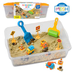 Creativity for Kids Sensory Bin: Construction Zone Playset - Preschool Learning Activities, Excavator Toys for Boys Ages 3-5+, Outdoor Toys and Gifts for Kids
