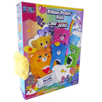Happy Nappers: Care Bears 26" Pillow Pocket Pal - Funshine Bear - Plush Character Pillow Case, Animal Cover w/Weighted Paws, Kids Soft Huggable Companion
