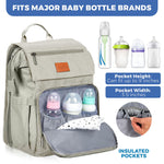 PILLANI Baby Diaper Bag Backpack - Large Bag for Boys & Girls - Diaper Backpack - Travel Diaper Bags with Changing Pad - Baby Registry Search Stuff & Shower Gifts - Newborn Essentials Must Haves Mom