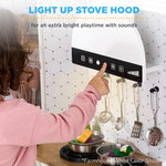 Best Choice Products Pretend Play Corner Kitchen, Ultimate Interactive Wooden Kids Playset w/Lights & Sounds, Ice Maker, Hood - Bevel Pink