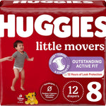 Huggies Size 5 Diapers, Little Movers Baby Diapers, Size 5 (27+ lbs), 132 Count (2 Packs of 66), Packaging May Vary