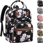Diaper Bag Backpack for Women Large Capacity with Insulated Pockets Multifunctional Diaper Bags For Baby Girl Boy Waterproof Baby Bags For Mama Maternity Travel Bag Black
