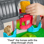 Fisher-Price Little People Toddler Toy Friendly Horses Stable Playset with Sounds, Figures & Accessories for Kids Ages 1+ Years