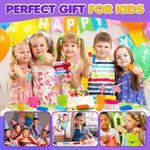 LESONG Fidget Sensory Toys for Kids: Layered Bristle Textured Toys with Suction Cup for Autism Kids - Sensory Items for Desk Classroom - Fidgets for Easter Basket Fillers Egg Stuffers