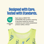 Garanimals Baby & Toddler Boy Beach Tank Tees - Kid's Sleeveless Tank Top - Size 6-9 Months - Off-White, Blue, Yellow, Medium Grey, White - 5 Pack