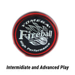 Yomega Fireball YoYo -HIGH Performance Responsive Transaxle Yoyo, Great for String Tricks for Advance Players to Perform Like Pros + Extra 2 yo yo Strings & 3 Month Warranty (Red/Black)