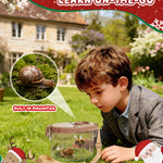 CUUCUVA Bug Catcher Kit for Kids Outdoor Explorer Kit with Insect Cage, Observation Box, Magnifying Glass, 8 Toy Bugs, Net & 10 Cards, STEM Educational Toys Gifting for Boys & Girls Ages 3+