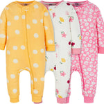 Onesies Brand Baby Girls' 3-Pack Snug Fit One-Piece Cotton Pajamas