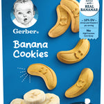 Gerber Toddler Snacks Variety Pack, 1 Box of Banana Cookies for Toddlers (5 oz) & 1 Box of Lil’ Biscuits for Toddlers (4.44 oz), Pack of 2