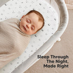 2-Pack Organic Bassinet Sheets for Girls, Boys - 100% Cotton Bassinet Mattress Sheets Compatible with Halo Bassinest Swivel Sleeper, Graco, Baby Delight, Chicco, Unisex Fitted Bassinet Sheets (Nordic)