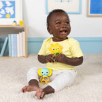 Bright Starts Soother Pals Easy-Grasp Teether Toys, 2-Pack Lion and Elephant Characters, BPA Free, Unisex, Ages Newborn +