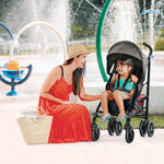 Chicco Liteway® Stroller, Compact Fold Lightweight Aluminum Frame Umbrella Baby Stroller, for Use with Babies and Toddlers up to 40 lbs. | Dune/Brown