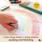 Honeysticks Block Crayons (16 Pack), Non Toxic Crayons for Kids, Toddlers, Made from Pure Beeswax and Food-Grade Colors, Long Lasting for Drawing, Coloring, Preschool Art Supplies