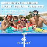 Hanjet 3.6 Foot x 13.8 Inch Kids Small Deep Pool for Adults Swimming Pool Above Ground, Rectangle Eco-Friendly Odorless Backyard Pool for Dog, Easy to Clean & Durable Frame for Toddlers