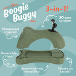 Nuby Boogie Buggy 3-in-1 Scooter for Kids – Walker, Scooter & Caster Board, Lightweight EPP Foam, Waterproof, Indoor & Outdoor Ride-On Toy, Balance & Coordination Development, Green Boogie Buggy