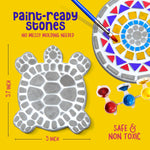 Stepping Stones Painting Kit for Kids - Outdoor Crafts - Paint 5 Garden Stone - Unicorn Craft Kits for Boys, Girls Ages 6-12 - Gifts for Boy, Girl Age 6, 7, 8, 9, 10 + Year Old - Summer Gift