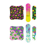 Welly Bandage Assorted Playtime Refill Pack | Adhesive Flexible Fabric Bandages | Glow-in-The-Dark & Color Changing Patterns - 140 Count