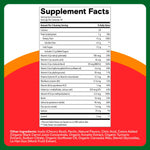 SmartyPants Kids Multivitamin & Fiber Gummies: Prebiotic Fiber to Support Kids Digestion with Vitamin D3, C, Vitamin B12, B6, A, Zinc, Biotin, Folate, Three Fruit Flavors, 90 Count (30 Day Supply)