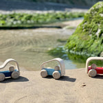 PlanToys® Vroom Truck Wooden Push Toy for Toddlers | Eco-Friendly Toddler Push Car for Indoor Play | Montessori Fine Motor Learning Toys for Kids