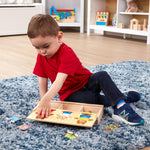 Melissa & Doug Wooden Bear Family Dress-Up Puzzle, 45 Pieces Mix and Match Outfits, Sorting & Matching Toy with Storage Case, Educational Puzzle for Toddlers Ages 3+