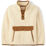 Gymboree,Boys,and Toddler Long Sleeve Half Snap Sherpa Pullover,Country Cream,5 Years